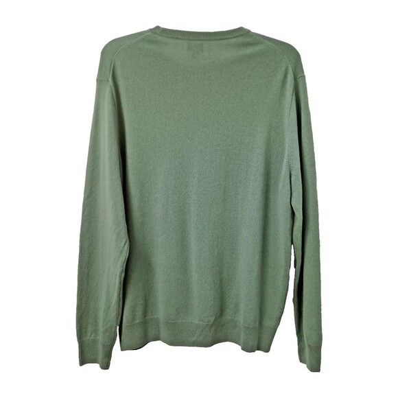J Crew Cashmere Crewneck Sweater Men XXL Green Soft Knit Pullover MSRP $158 - Picture 3 of 6